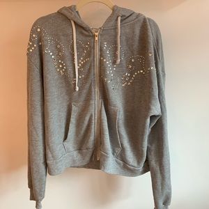 Wildfox Jeweled Hoodie Sweatshirt